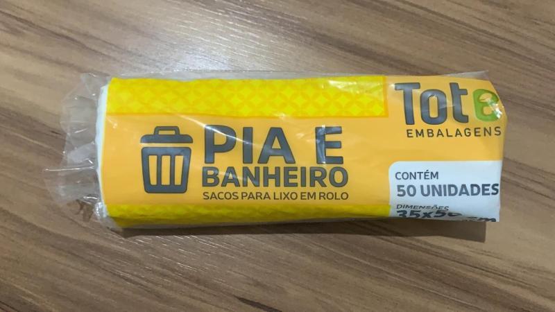 ROLO LIXO TOTE  PIA/BANHEIRO 30 X 50UN  