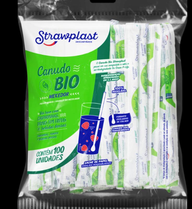 883 CANUDO MEXEDOR  BIO SACHE PAPEL PACOTE 20X100 CX 2000 CRISTAL PP