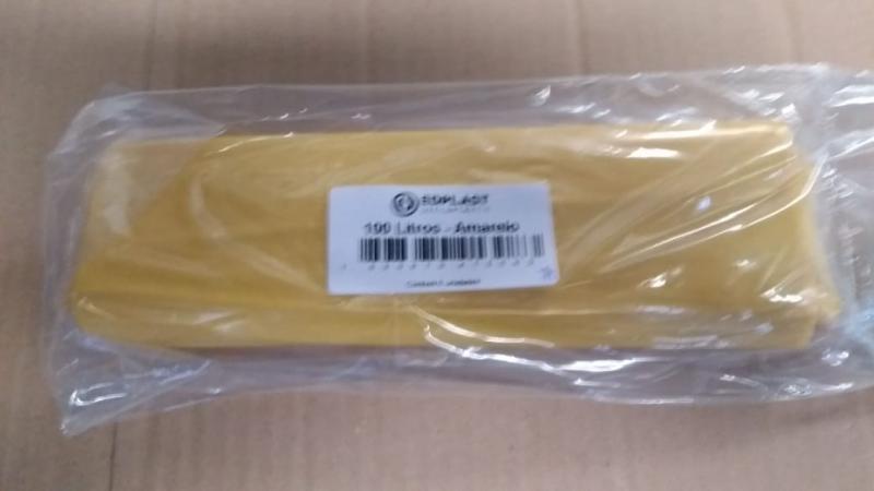 ROLO LIXO EDPLAST AMARELO 100 LTS  FD 25x5 UN