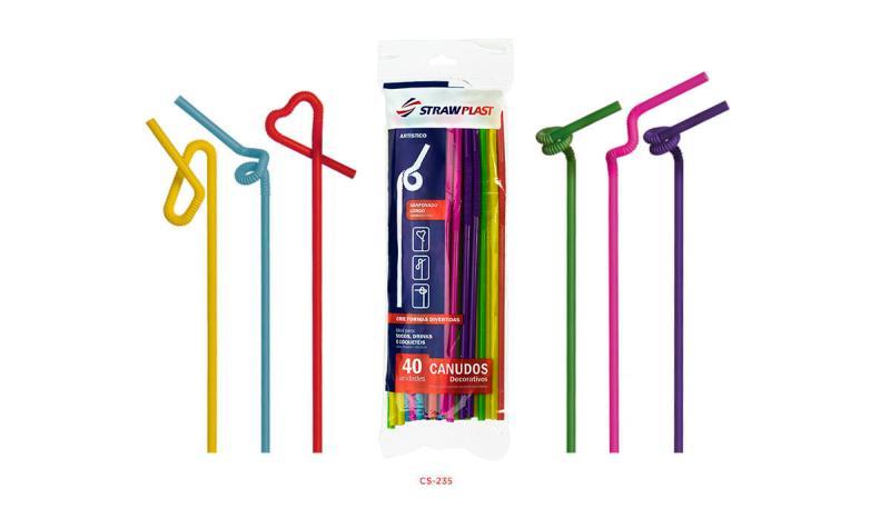 CS-235 CANUDO ARTISTICO NEON MISTO 50X40 C/2000UN