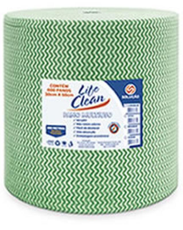 PANO MULT. VERDE LIFE CLEAN ROLO 300 M X 30 CM C/01 UN