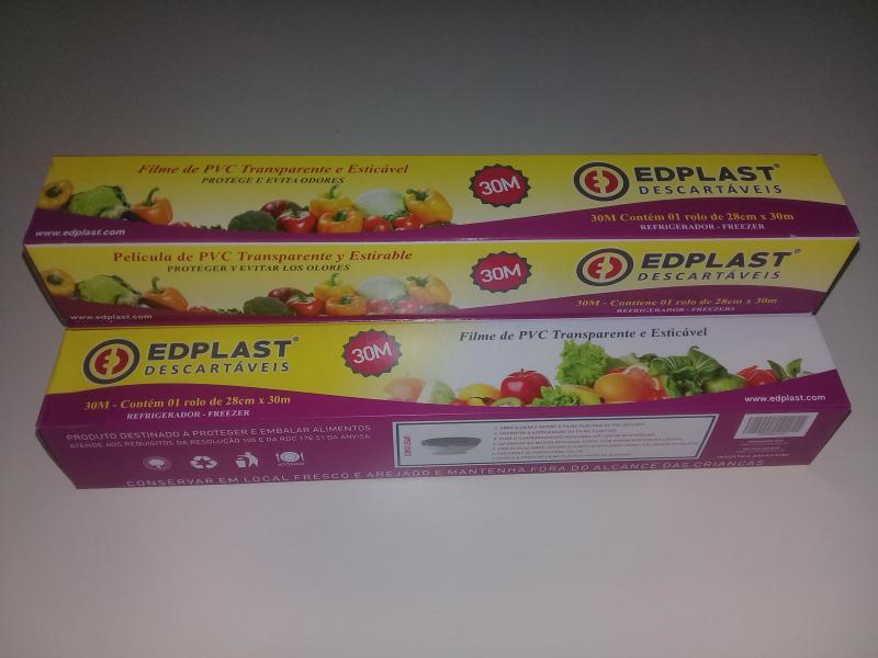 FILME PVC 30 MTS EDPLAST  CX 25 UN