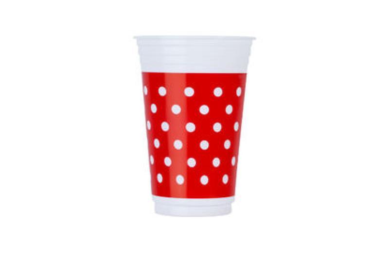 COPO FESTA DECOR PP-330 POA VERM/BCO 10X30 C/300 UN