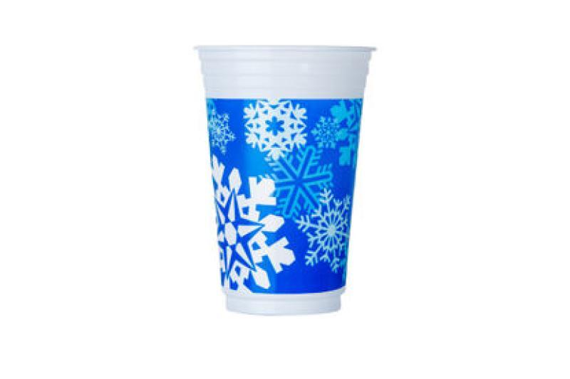 COPO FESTA DECOR PP-330 POA FLOCOS DE NEVE 10X30 C/300UN