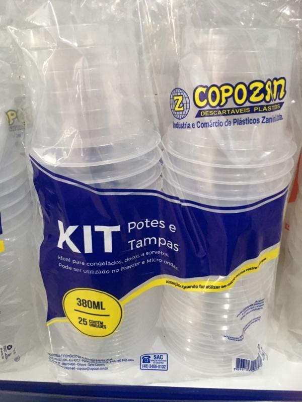 KIT POTE/TAMPA 380 ML COPOZAN 20 X 25 CX C/500 UN