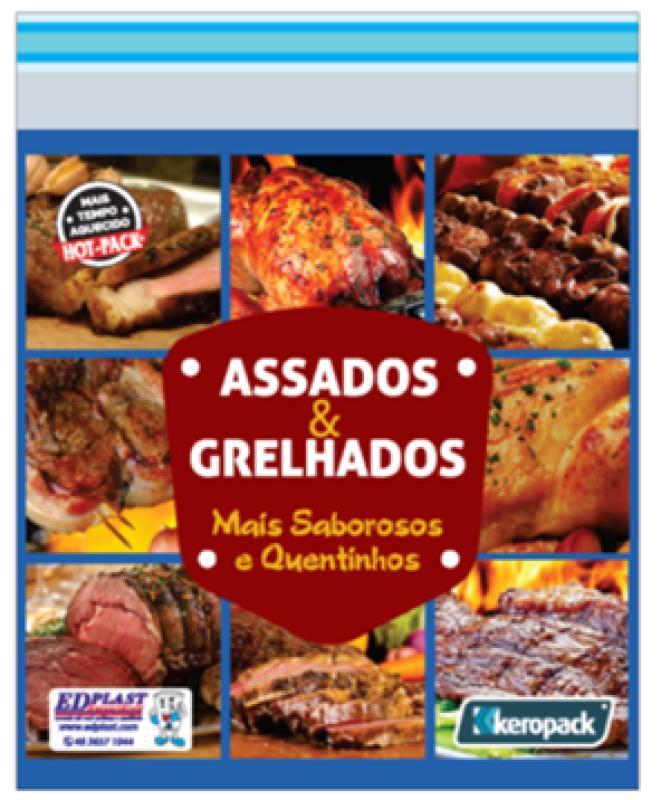 SACO TERMICO METALIZADO FRANGO&COSTELA C/100 UN  32X37 CM