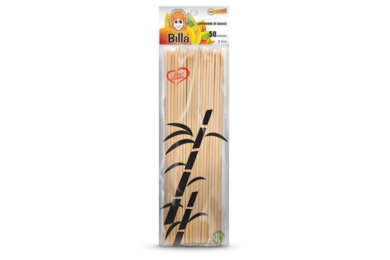 ESPETOS DE BAMBU JAYFLEX 25 CM  PCT C/ 100 UN