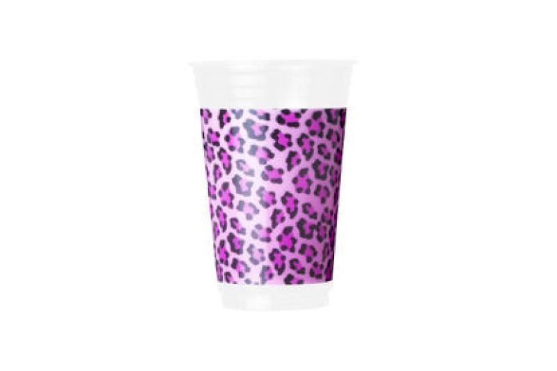 COPO FESTA DECOR PPT-330 POA ONCA PINK 10X30 C/300UN