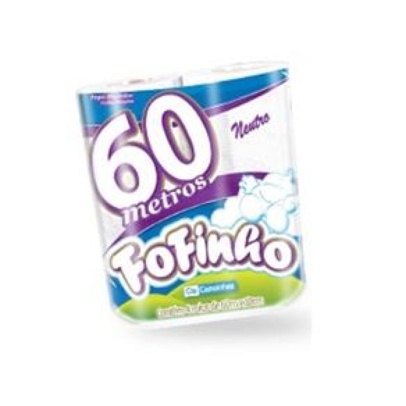 PAPEL HIG FOFINHO 12 X 8  60 MTS F.SIMP.LES NEUTRO