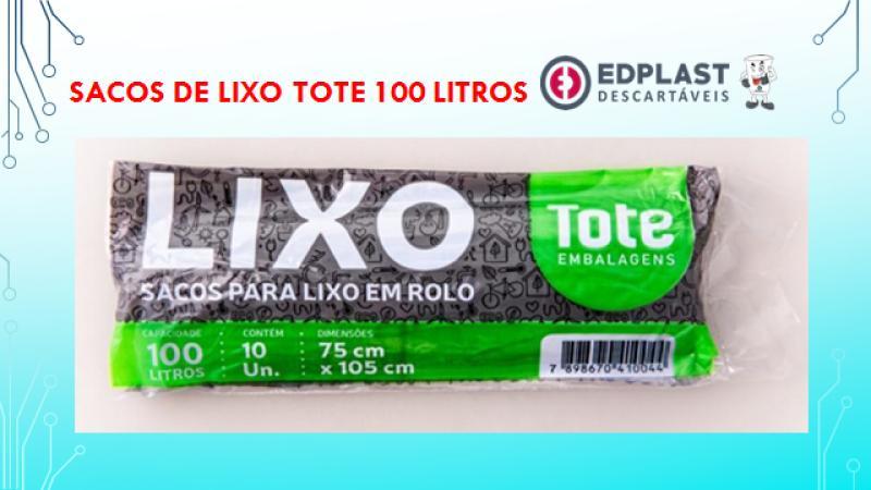 ROLO LIXO TOTE100 LITROS CX 25 X10 UN 75X105