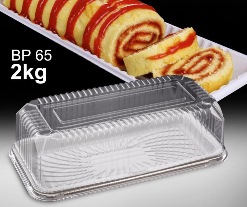 BP-65 EMB.  CRISTAL  RETANG. CONF. TORTA PEQUENA . CX 50 UN