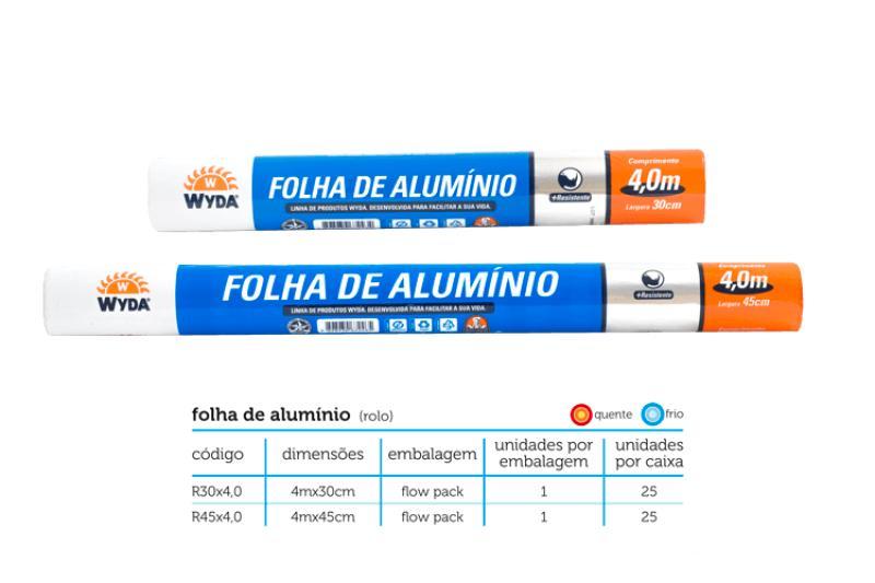 ROLO ALUMINIO WYDA 45 X 4,0