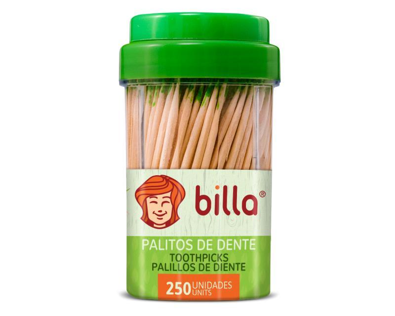 PALITOS P/DENTE BILLA MENTA POTE CX16X250 