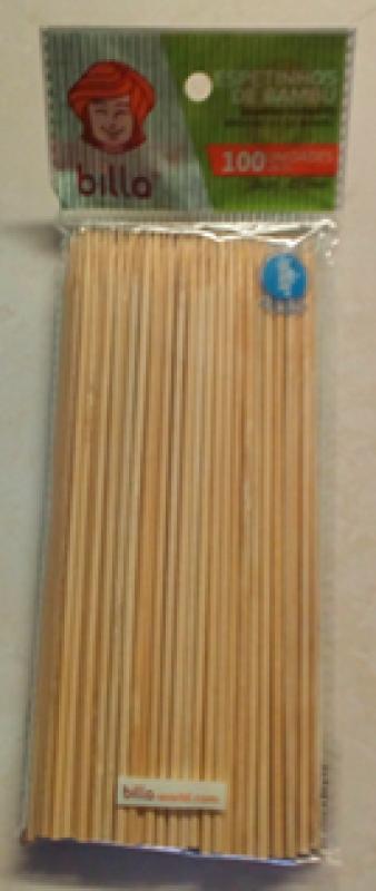 ESPETOS DE BAMBU JAYFLEX 18 CM  PCT C/ 100 UN