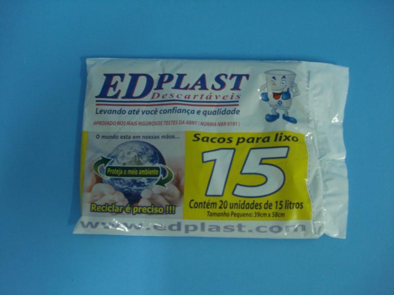 SACO LIXO ALMOFADA 15 LTS 50X20UN