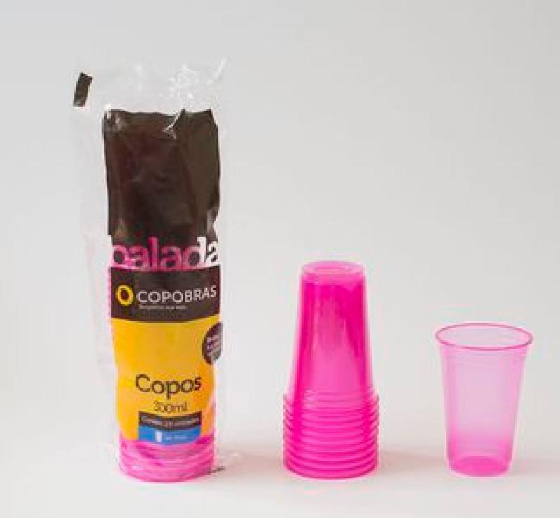 PPTF-330 COPO BALADA 300 ML ROSA 20X25 CX/500UN