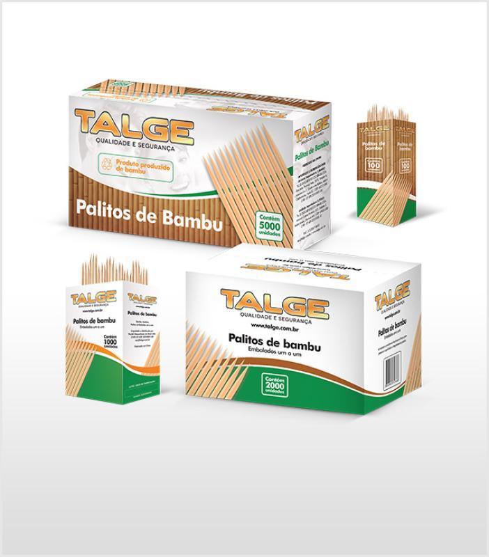 PALITOS P/DENTE TALGE  BAMBU 25 X 100