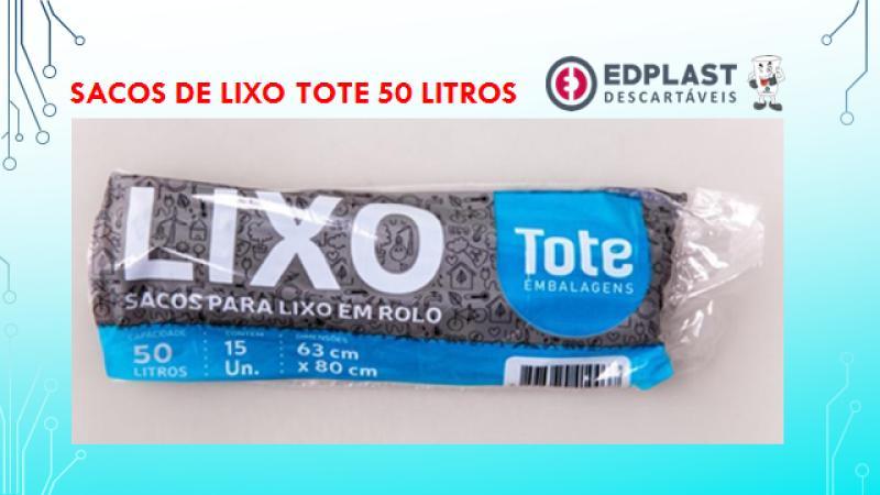 ROLO LIXO TOTE 50 LITROS CX 25 X15 UN 63X80