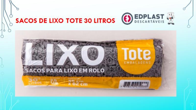 ROLO LIXO TOTE 30 LITROS COM 25 UN 59X62